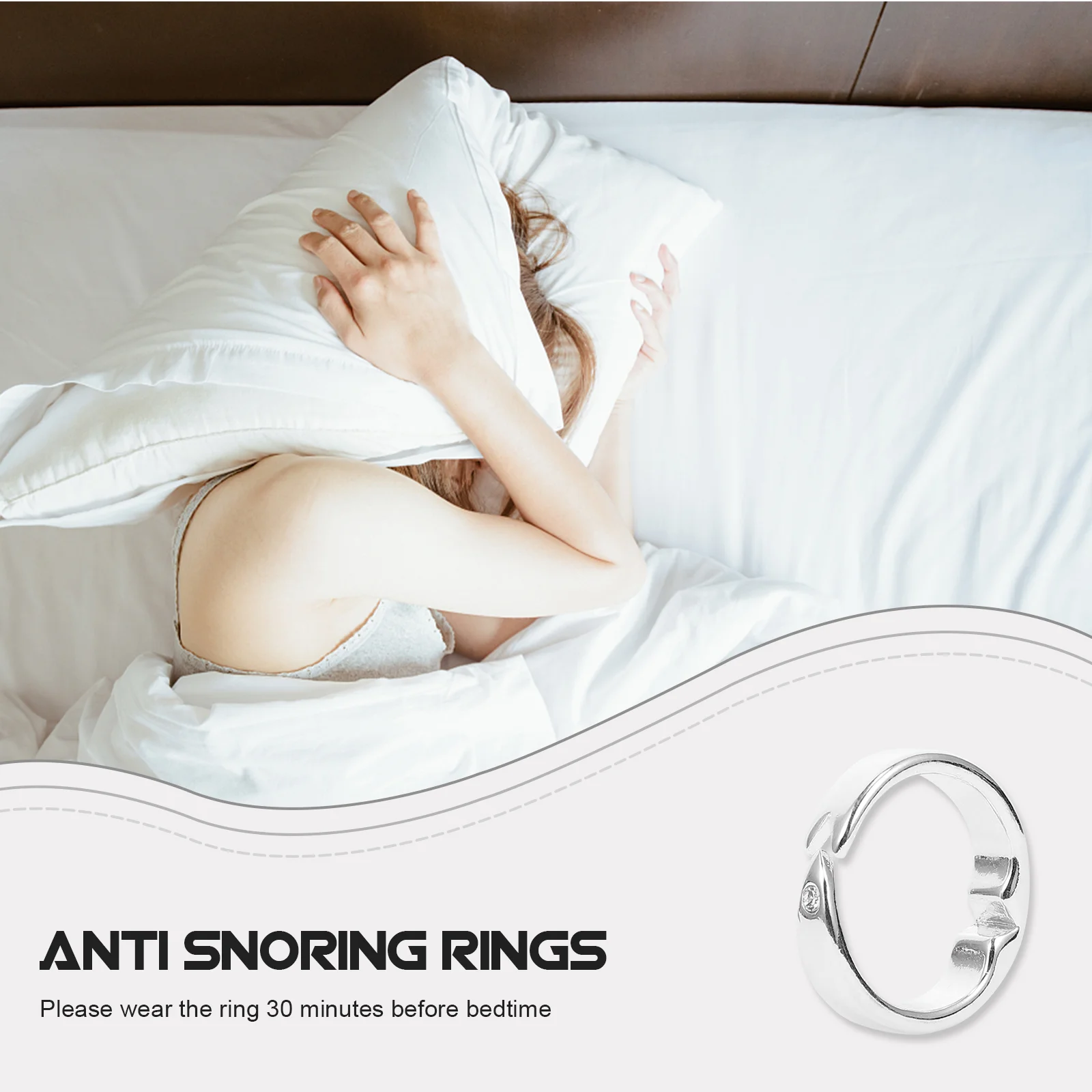 Magnet Exquisite The to Open Finer Decor Sleep Silver Finger Rings