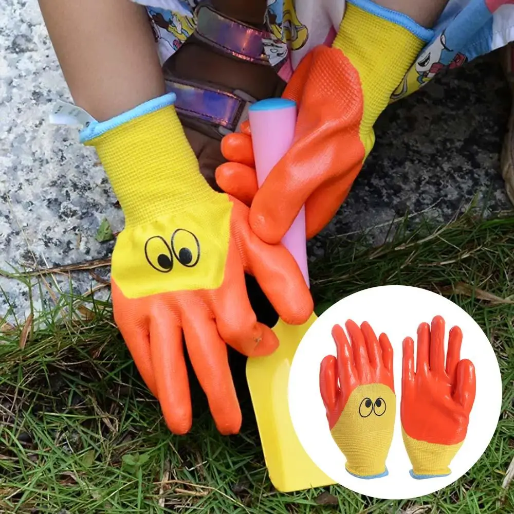 Enhanced Breathable Waterproof Children's Gardening Gloves - Anti-Bite and Cut-Resistant Safety Latex