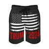 New In Donald Trump Beach Shorts For Men American President Trump 2024 Swimming Trunks Surfing Board Shorts Male Street Clothes 5