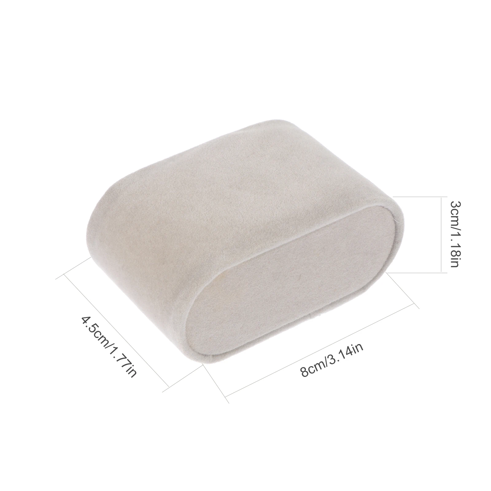 10 Pcs Watch Pillow Holder Plastic Sponge Flannel Watch Display Pillow Chain Jewelry Display Cushion Bangle Bracelet Stand Case watch storage box watch storage bag watch storage pouch watch display stand