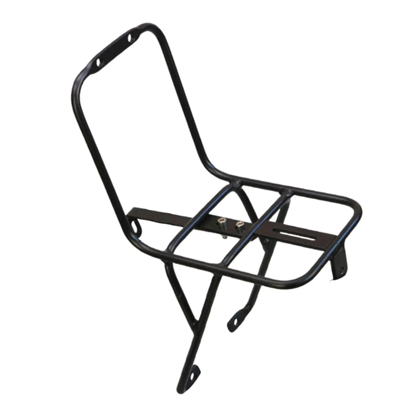 Bicycle Front Rack Aluminum Alloy Accessories Bike Front Carrier Rack for Long Distance Cycling Touring Travel Riding Black