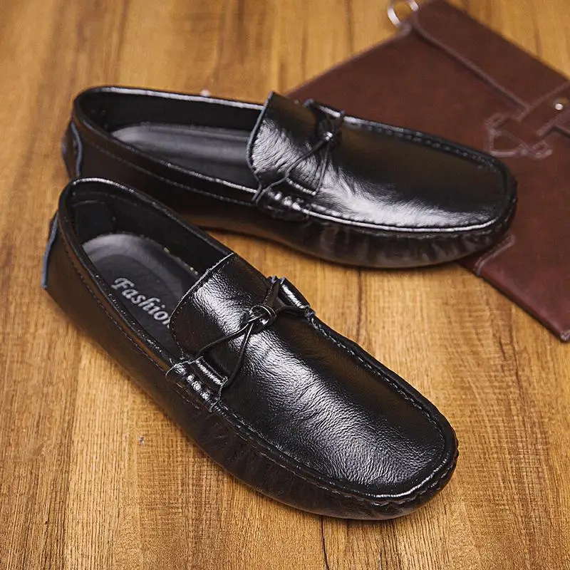 

Loafers Men's Genuine Leather 2022 New Spring Lazy Korean Style Trendy 2023 Summer Driving Soft Bottom Casual Leather Shoes