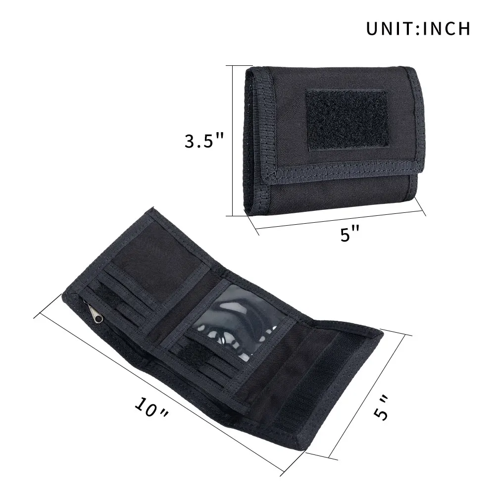 Men Wallet  ID Card Holder Nylon High Quality Women Wallets Card Holder Foldable Portable Classic Coin Pocket - 2