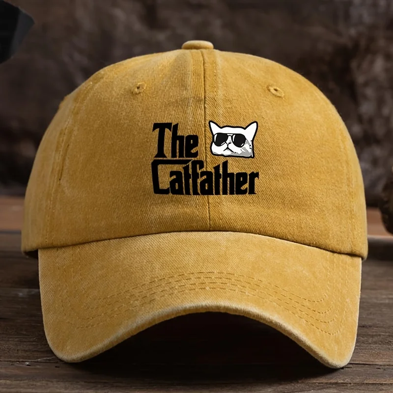 Alphabet Cat Fun Bedruckte Baseballmütze Herren- und Damenmode Vielseitiger Outdoor-Trendhut