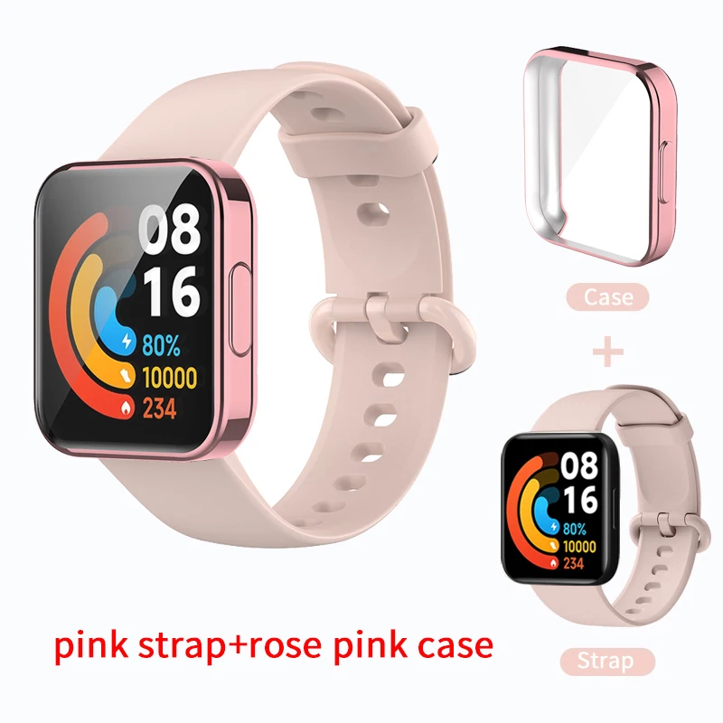 Silicone Protective Strap and Case for Smart Watch - Premium Wristband Bracelet Accessories