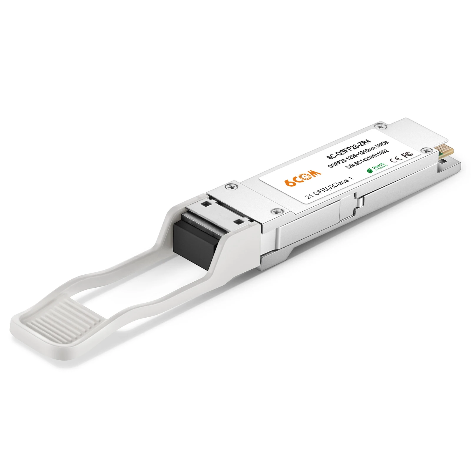 

100gbase zr qsfp 100g zr4 s Compatible 100GBASE-ZR4 QSFP28 1310nm 80km DOM LC SMF Optical Transceiver Module