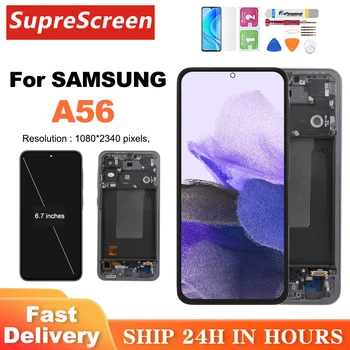 OLED Per Samsung Galaxy A56 5G SM-A566V SM-A566B SM-A566E Display LCD Touch Screen Digitizer Per Samsung A56 5G Display Screen
