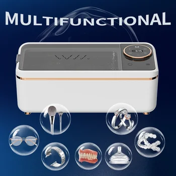 Ultrasonic 55KHz Cleaning Machine for Glasses Dentures Jewelry Makeup Brushes, Deep Cleaning Appliance for Home Use 1