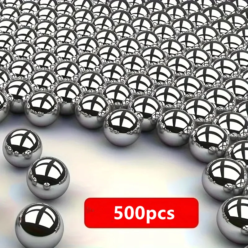 High-Carbon Steel Spherical Bead Balls - Bulk Pack of 500/1000 Solid Smooth Bearing Balls