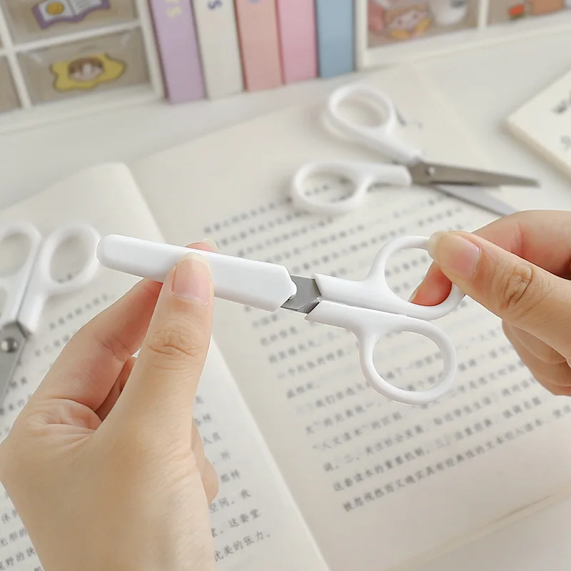 THE9 Mini Scissor Papeleria Aesthetic Portable Stainless Steel Cutter for  Paper Handwork Office School Cute Stationary