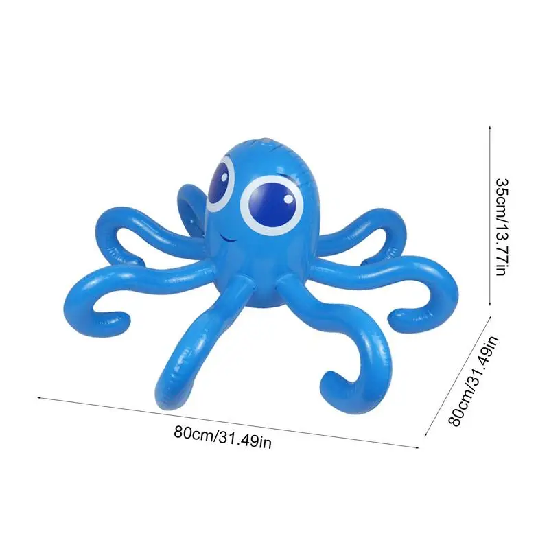 Water Sprinkle Octopus Inflatable Octopus Outdoor Water Toys Inflatable Water Sprinkler For Kids