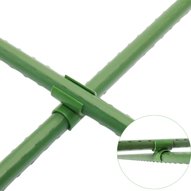 10 Darabos Növényi Tartó Rögzített Keresztkerekes Kerti Hegymászó Rattan Stent Kiegészítők Állítható Műanyag Rögzítőelemek Megfelelő Tét - Image 4