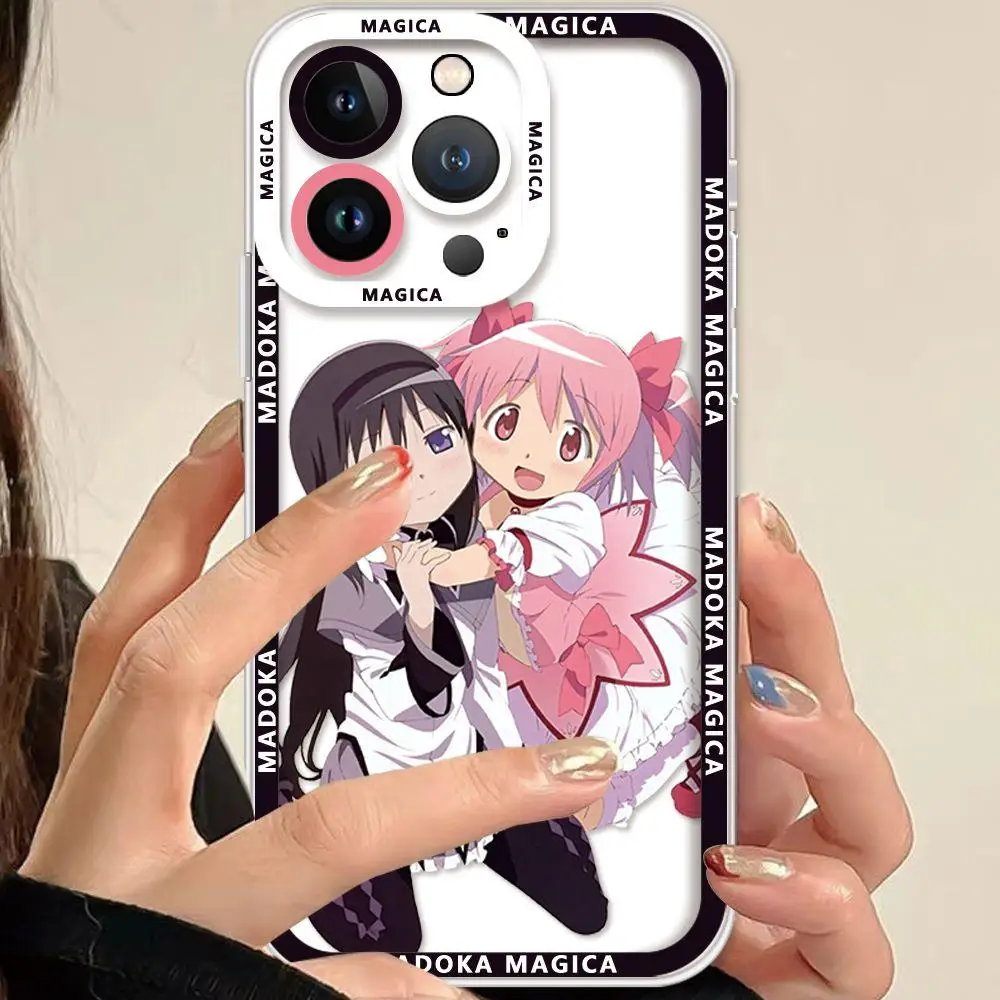 Anime Kaname Madoka Akemi Homura Themed Protective Phone Case Cover