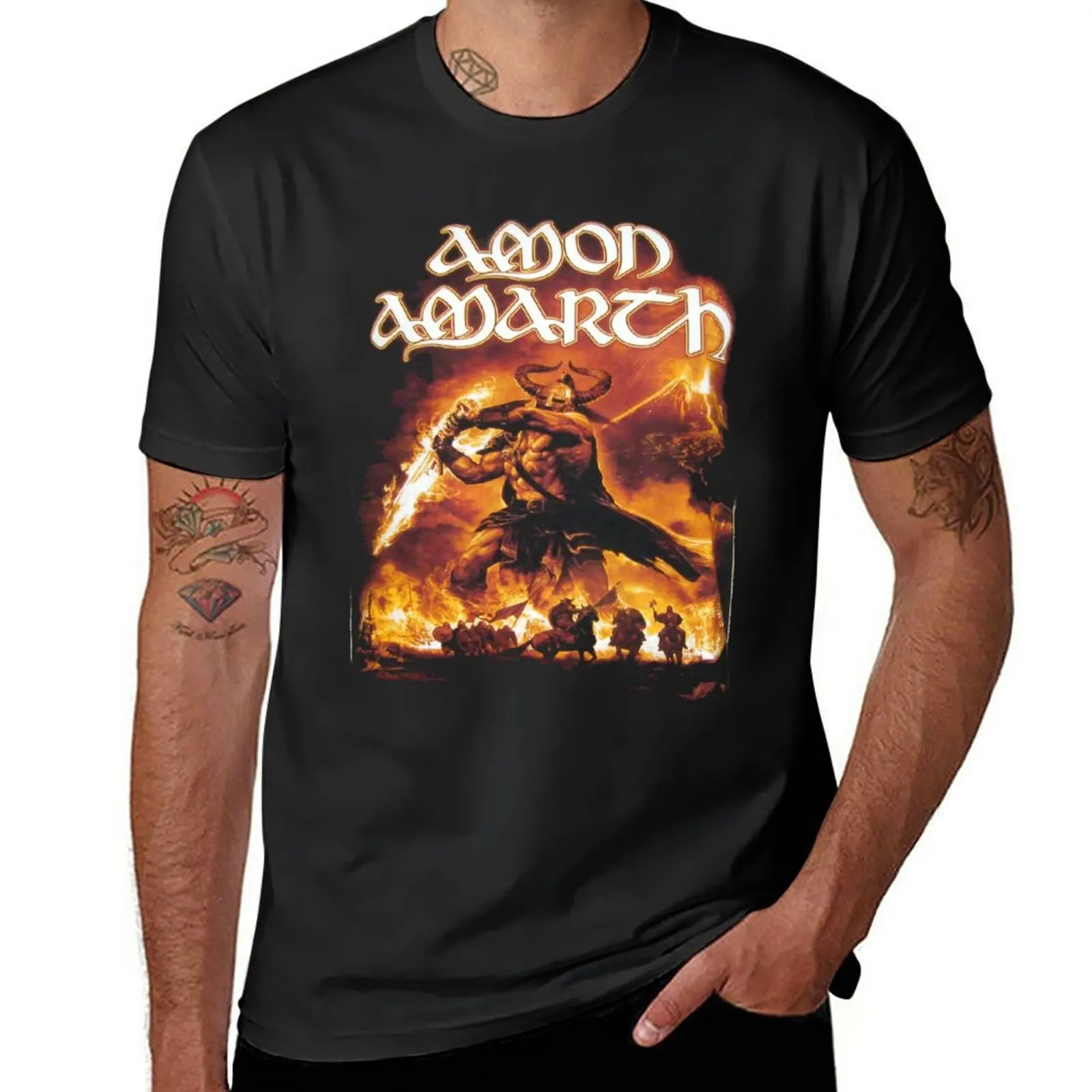 

logo amon amarth T-Shirt quick drying customs design your own t shirts for men