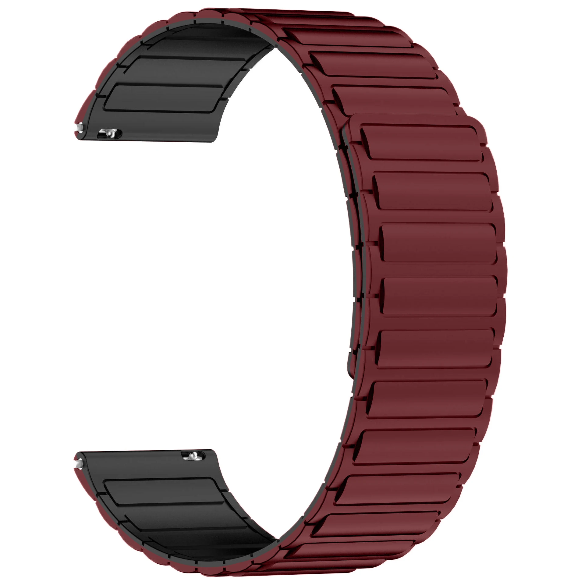 Magnetic Silicone Strap Bracelet - 20mm/22mm, Universal Fit