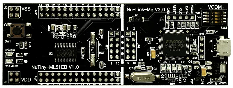 

Новый одночиповый микрокомпьютер tang 8051 NuTiny-ML51EB Nuvoton, 1 шт.