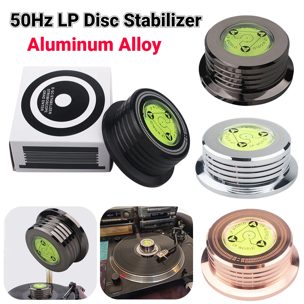 Record Weight Clamp LP Metal Vinyl Turntables 50Hz Aluminum Alloy Disc Stabilizer for Records