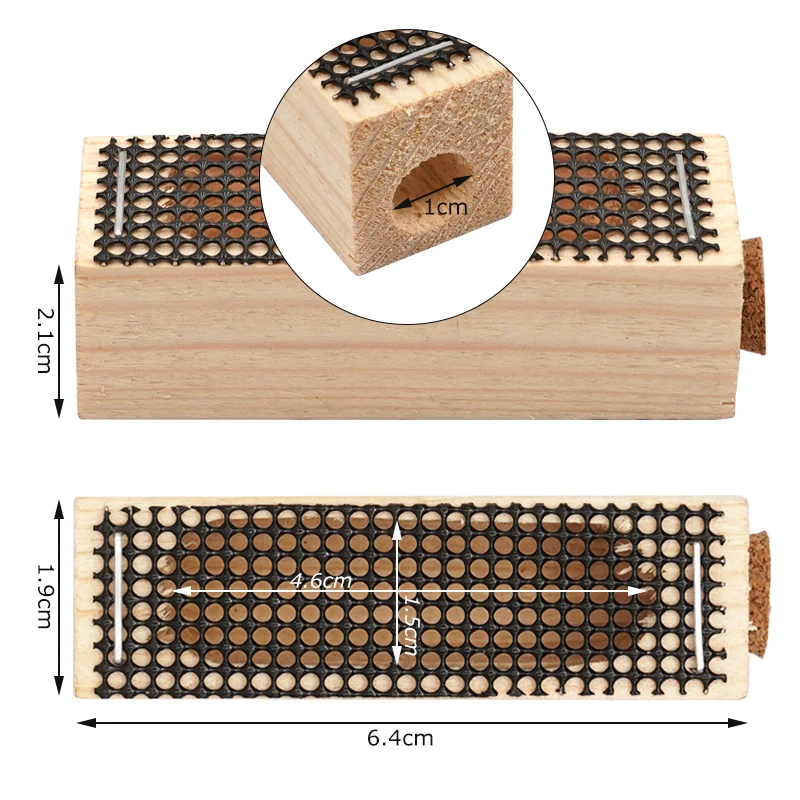 1 Pcs Bee Queen Catcher Colorless Clear Wooden Clip Cage Beekeeping Equipment Tool Beekeeper Equip Isolation Room