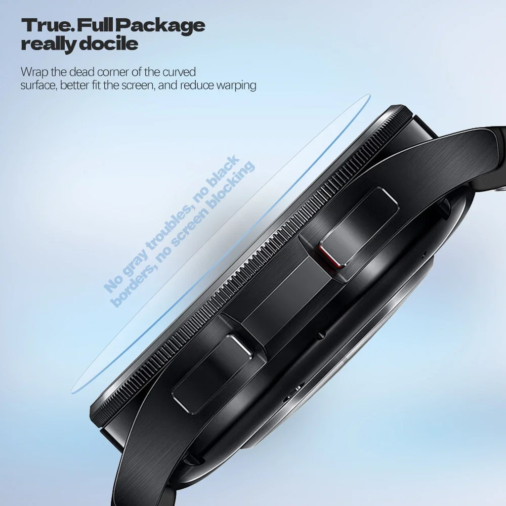 삼성 갤럭시 워치용 강화 유리, 갤럭시 워치 6/5 프로, 5/4, 갤럭시 워치 5 프로, 5/4 스마트워치용 스크래치 방지 보호대, 40mm, 44mm 화면