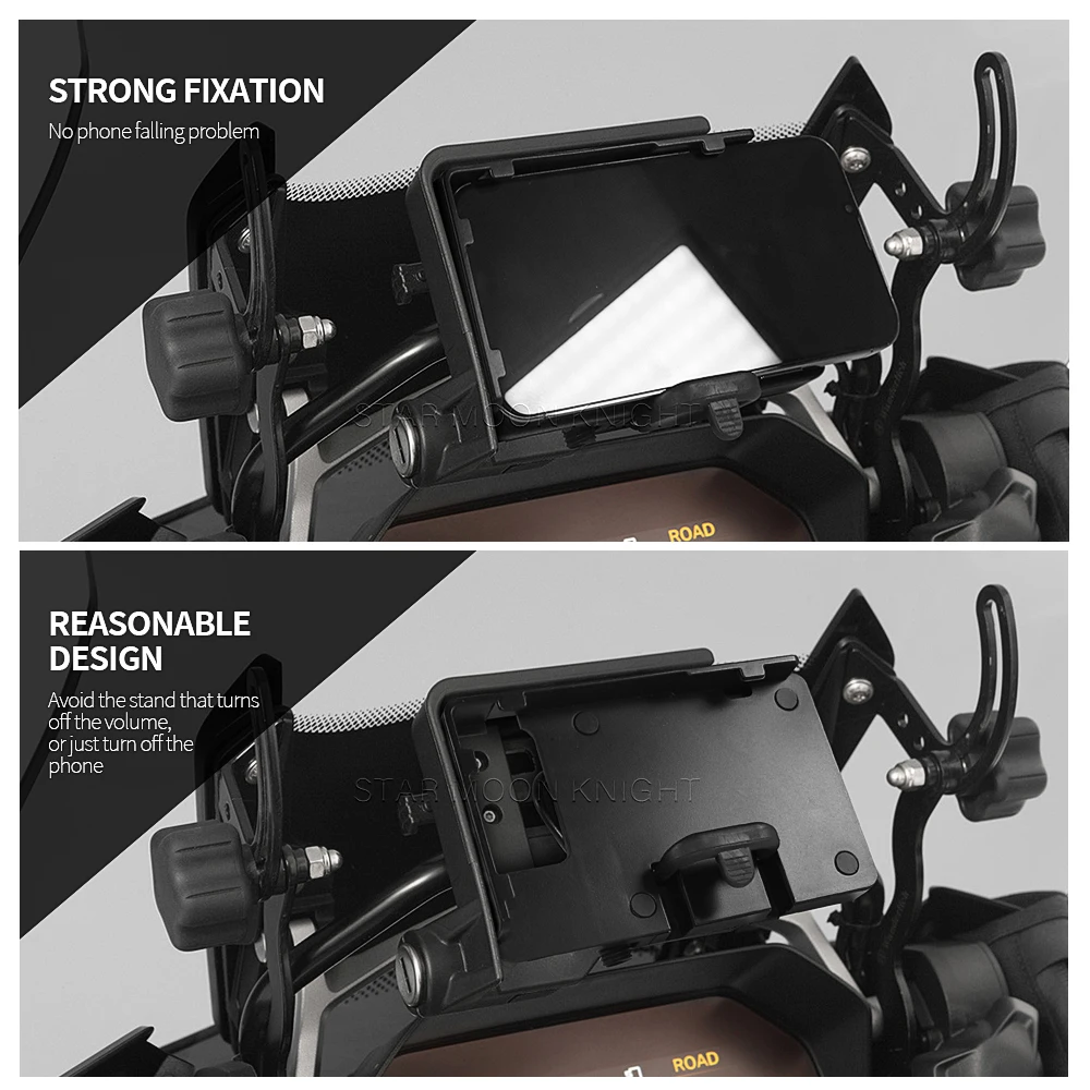 For BMW GS 1200 R1250GS LC Adventure R1200GS F850GS F750GS F900XR Wireless Charger USB Navigation Bracket Mobile Phone Holder