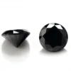 Top Quality Black Moissanite Loose Stone Black Color VVS1 Excellent Round Cut Moissanite Pass Diamond Tester 2