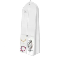 71" Wedding Dress Garment Bag Gusseted Long Dress Bag for Bridal Gown With Accessory Pockets Extra Large Wedding Gown Dust Cover 1