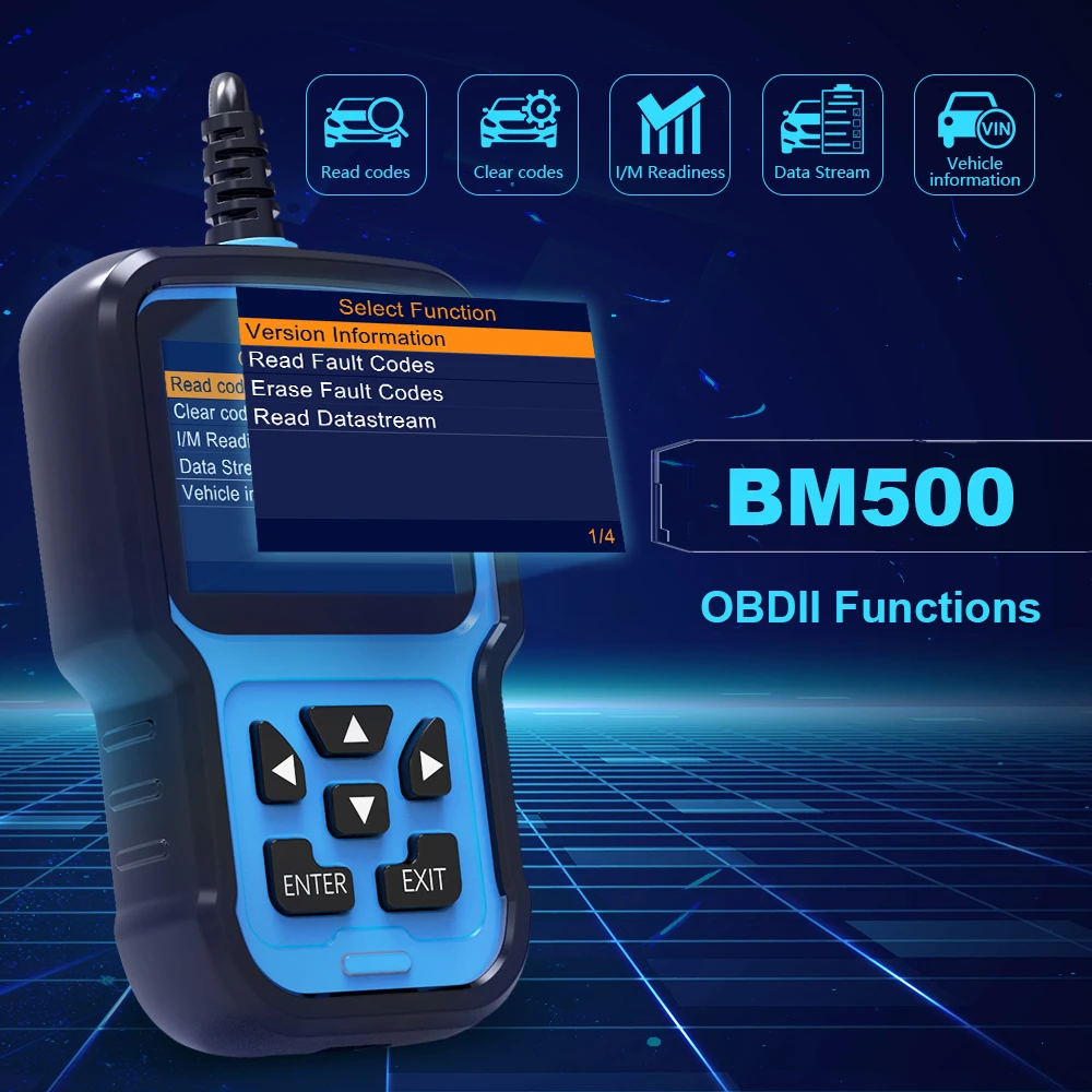 ANCEL BM500 OBD2 Scanner Airbag EPB SAS CBS Reset Full System OBD 2 Diagnostic for BMW Car Diagnostic Tool 6