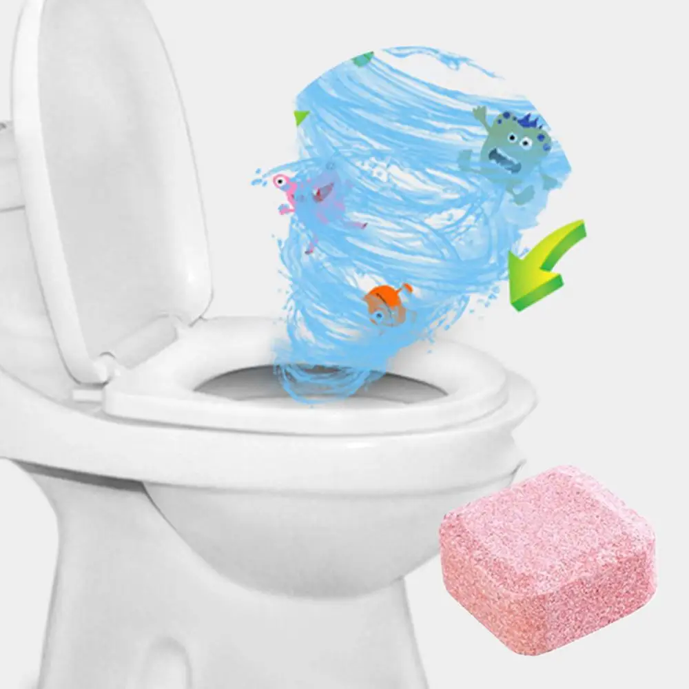 Description Picture 6 of item1/5Pcs Automatic Toilet Cleaning Effervescent Tablet Toilet Cleaner Deodorant Remover Urine Stain Dirt Home Batnroom Cleaning