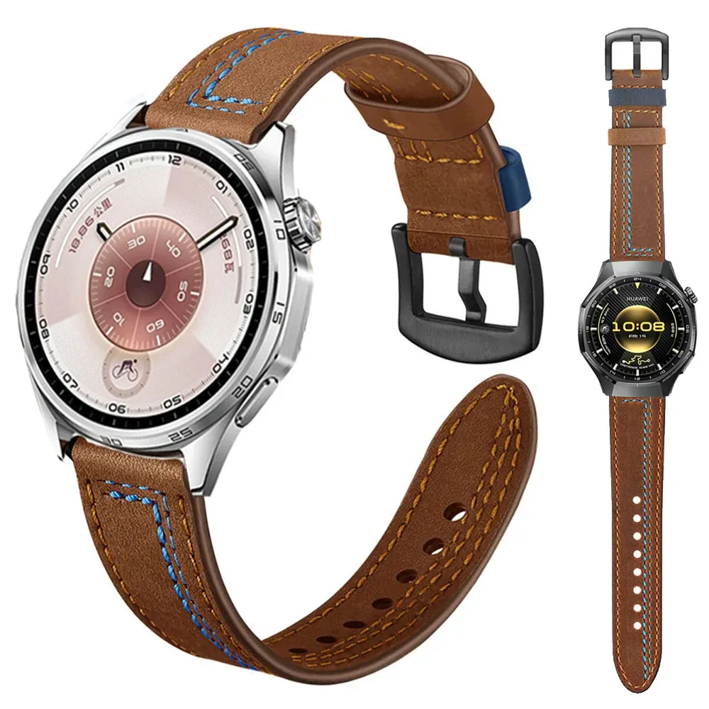 Luxury Leather Watch Strap - 22mm/20mm Premium Wristband Bracelet