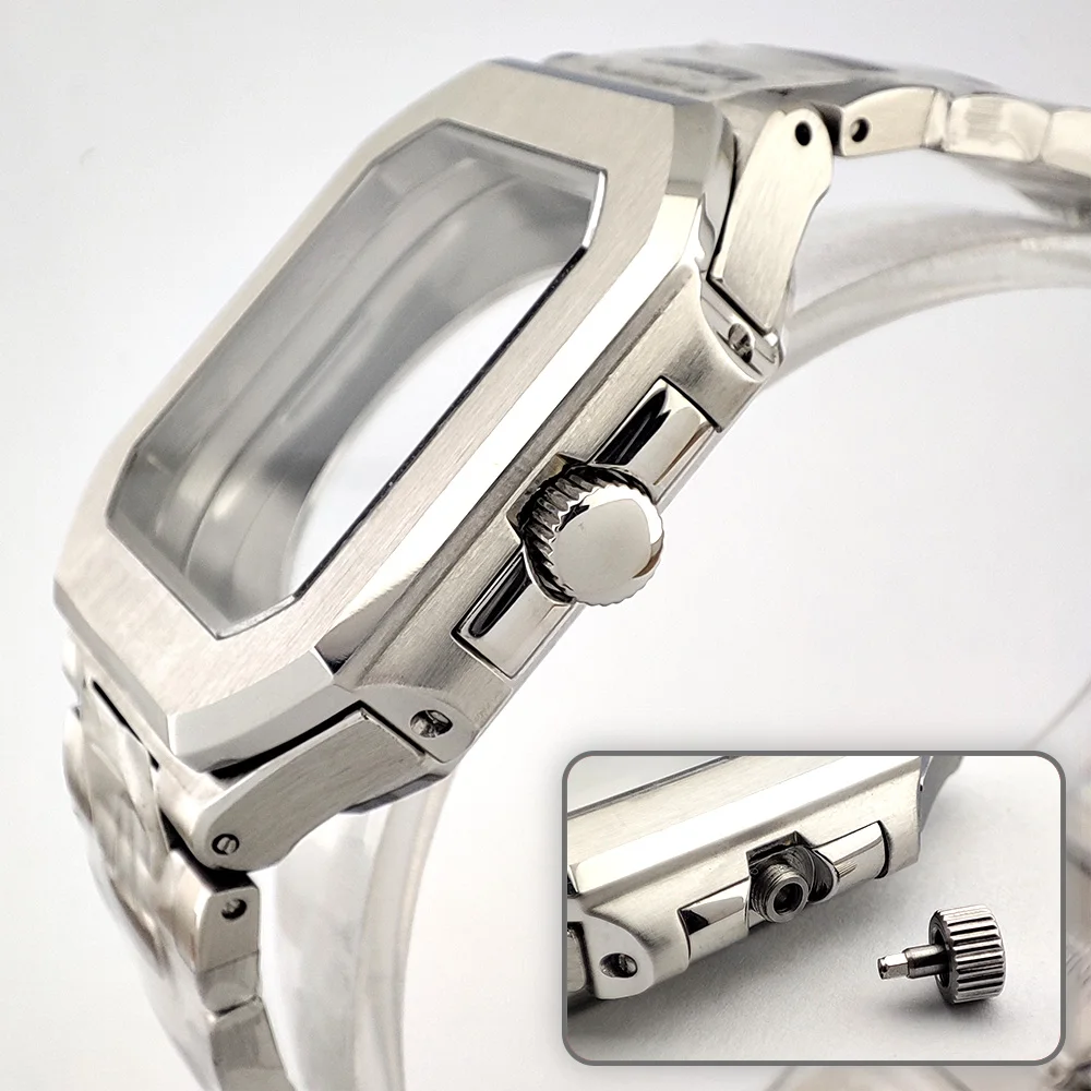 Men's Automatic Watch Kit - Square Dial, Waterproof 316L Stainless Steel Case