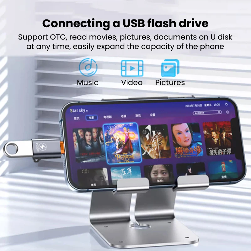 Рисунок 6 - Адаптер Olaf OTG для iOS Lightning штекер-USB 3