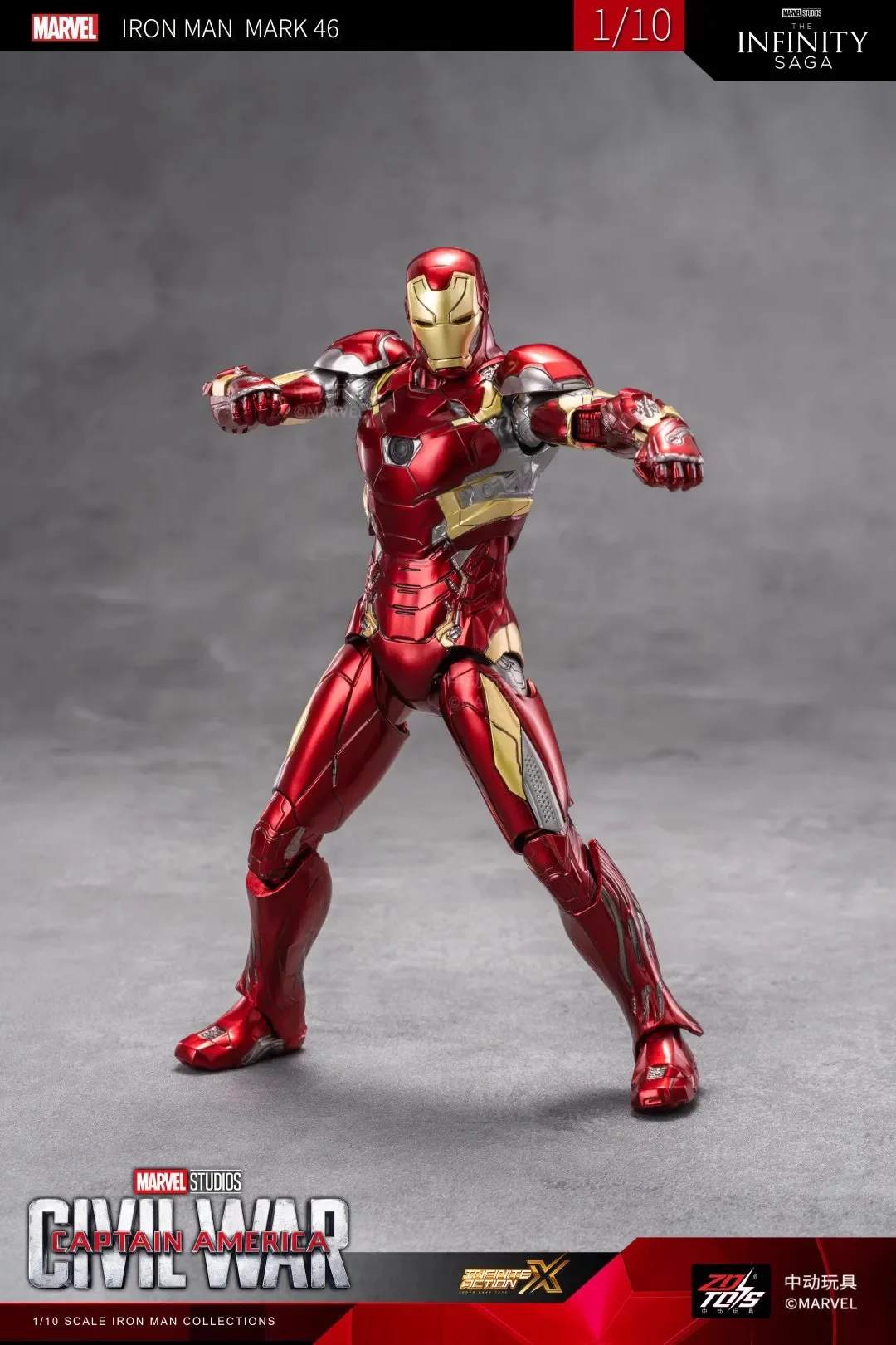 ZD Toys Marvel Studios Infinity SAGA Iron Man MK46 Mark XLVI 46 7