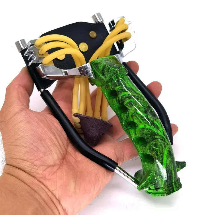Slingshot Hunting Catapult Folding Wrist Traditional Rubber Band Slingshots Powerful Outdoor Shooting Fishing Game Sling Shot 2