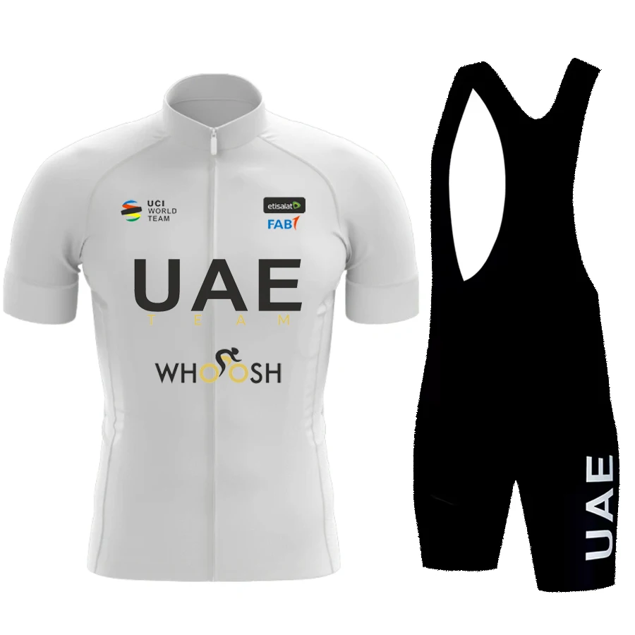 NEW 2025 UAE Cycling Jersey Set Summer Short Sleeve Breathable Men's MTB Bike Cycling Clothing Uniform Suit 2