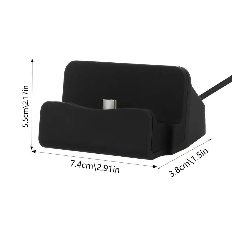 Type C Charger Dock Station Desktop Standing Cell Phone Charger Station Base Mobile Phone Charging Accessories For Office Dorm