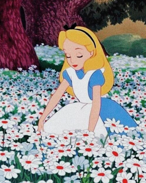 Alice In Wonderland Flowers - 5D Diamond Painting