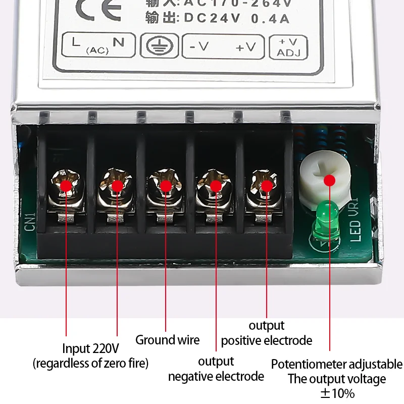 단일 출력 LED 스트립 드라이브 스위치 전원, 스위칭 전원 공급 장치, 모니터 MS-10 MS-20, 미니 사이즈, AC-DC, 10W, 20W, 5V, 12V, 24V