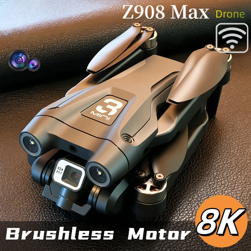 Drone Quadcopter Z908 Pro Max Professional 8K GPS Dual HD Aerial Photography FPV Brushless Obstacle Avoidance 9000M