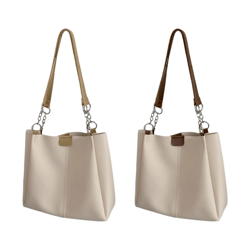 

Women Large Capacity Shoulder Bags Lady Casual Tote Bag Soft PU Leather Handbags Girl Shopping Bag Students Commuter-Bag