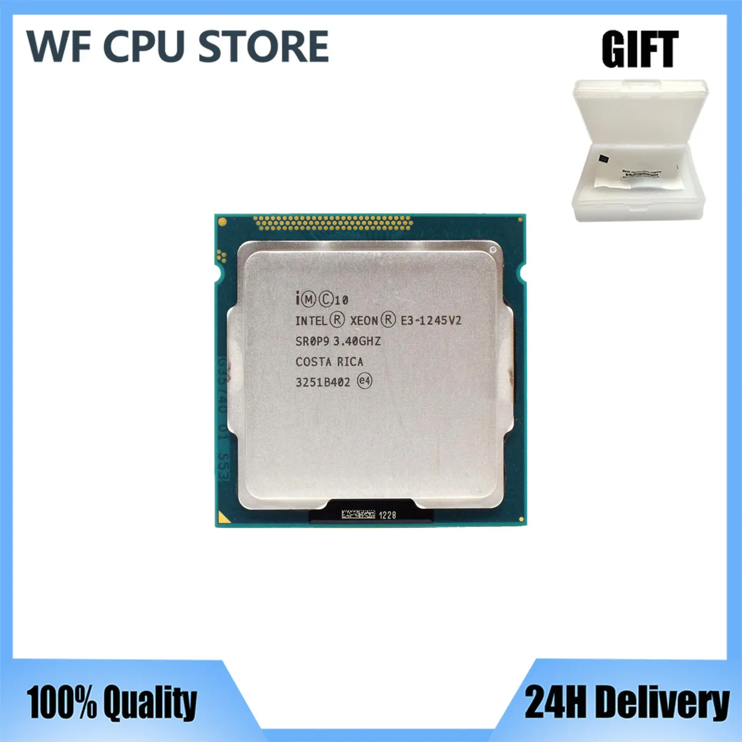 

Intel Xeon E3-1245 v2 E3 1245v2 E3 1245 v2 3.4 GHz Quad-Core CPU Processor 8M 77W LGA 1155