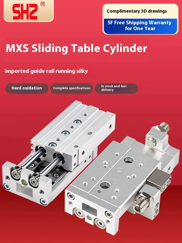 SMC type MXS precision rail slide cylinder MXSL6/8/12/16/20/25 * 10 ...
