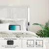 bedstead. White Wooden Bed Frame Queen Size with Headboard, Platform Bedframe with Charging Station Led Lights84"L x 61"W x 43"H 4