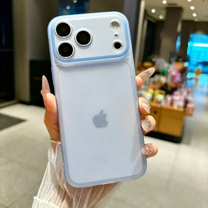 Luxury Ultra Slim Matte Clear Colorful Soft Silicone Phone Case
