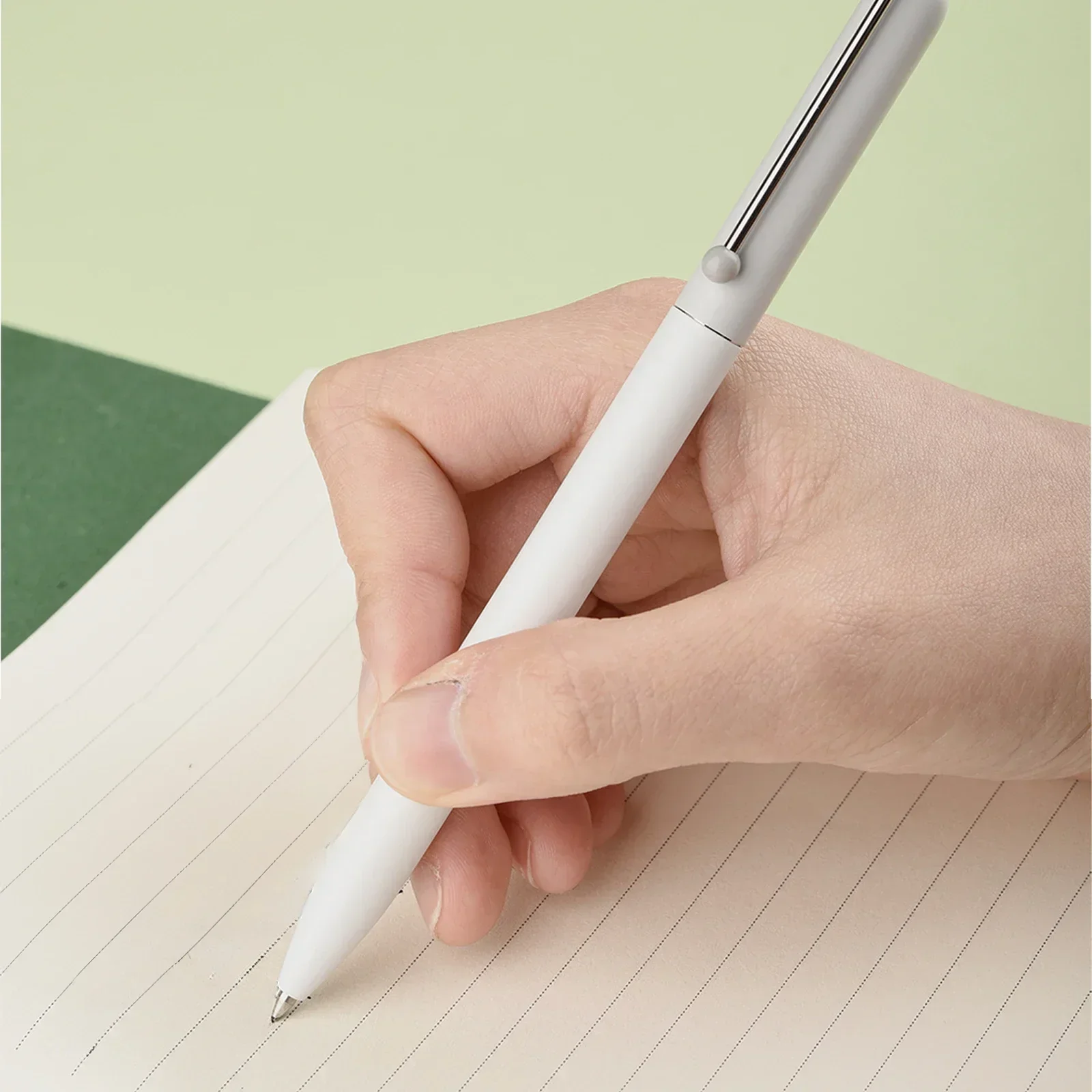 New High-end Hongdian G1 Metal rotary neutral pen ballpoint pens business signature pen with black refill quick drying water pen 6