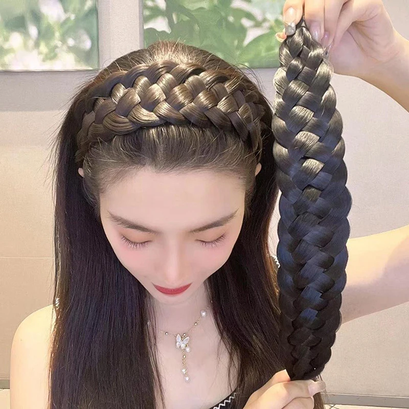 Elegant Fishbone Braided Hairband - Handmade Twist Headband