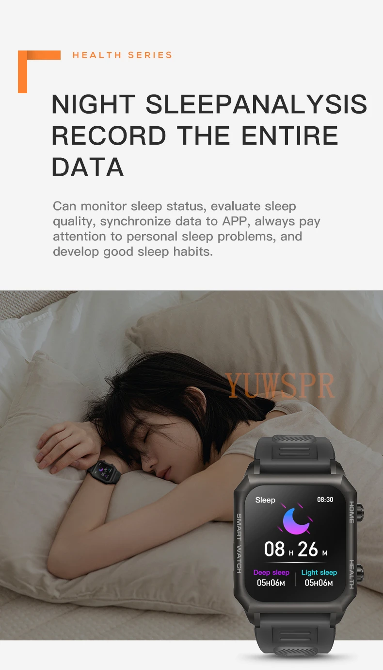 NEW Smart Watches Laser Health Assistant Heart Rate Blood Pressure Healthy Tracking Watch for Xiaomi Android 6.0 IOS 11.4 F900