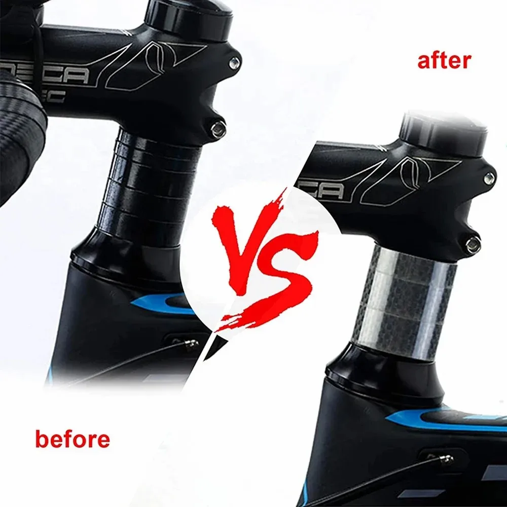 Bicycle Carbon Fiber Spacer 3/5/10/15/20mm 28.6mm Headset Washer MTB Front Fork Spacer Accessories bicycle spacer