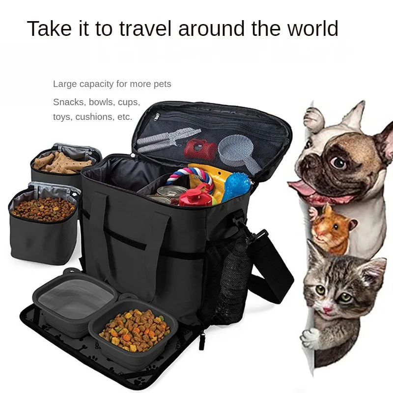 Cross-border Dog Bag Pet Travel Box Portable Food Storage Bucket