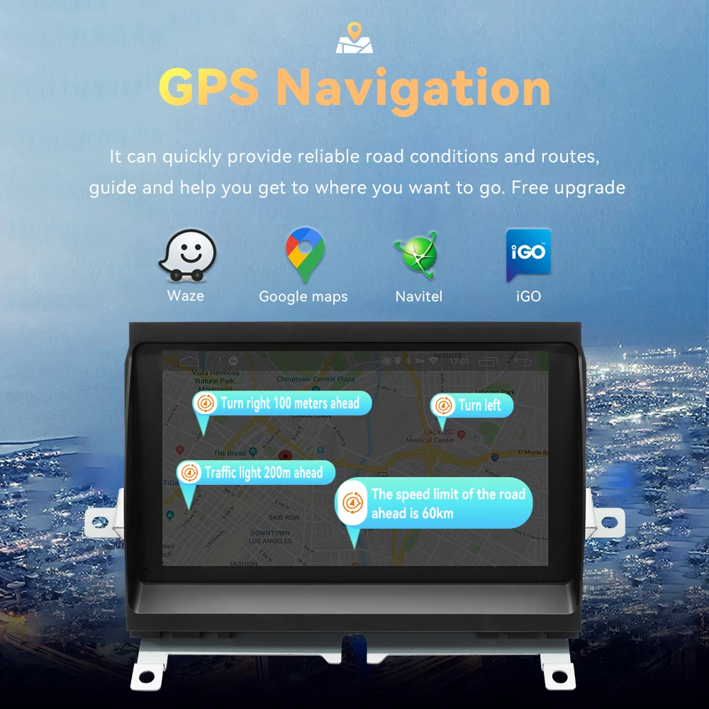 Radio Android para Auto Land Rover Discovery 3 LR3 L319 2004-2009 Carplay Inalámbrico Android Auto GPS Navegación 4G WIFI Pantalla IPS 6