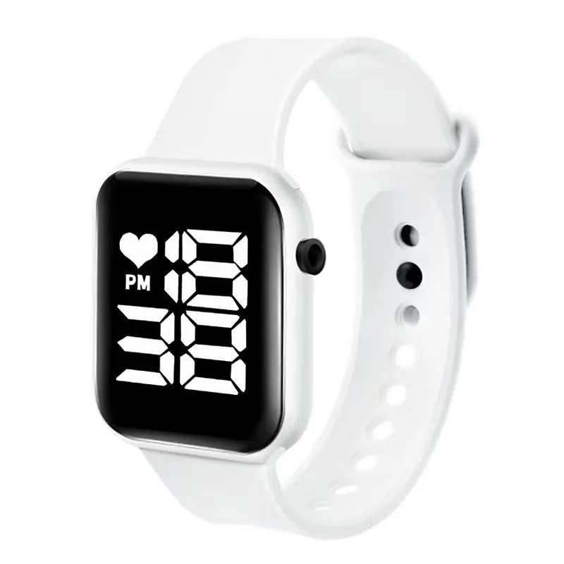 Digital Watch Brand Sports Electronic Watch For Women Men Children Big Screen Square LED Student Wrist Watches